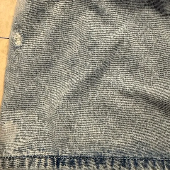 Y2K Hollister Low Rise Blue Denim Mini Skirt With Shorts Underneath 6/28 - Picture 6 of 8